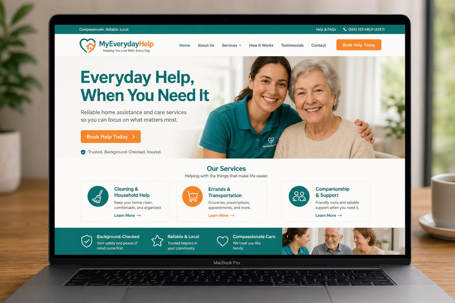 MyEverydayHelp website screenshot
